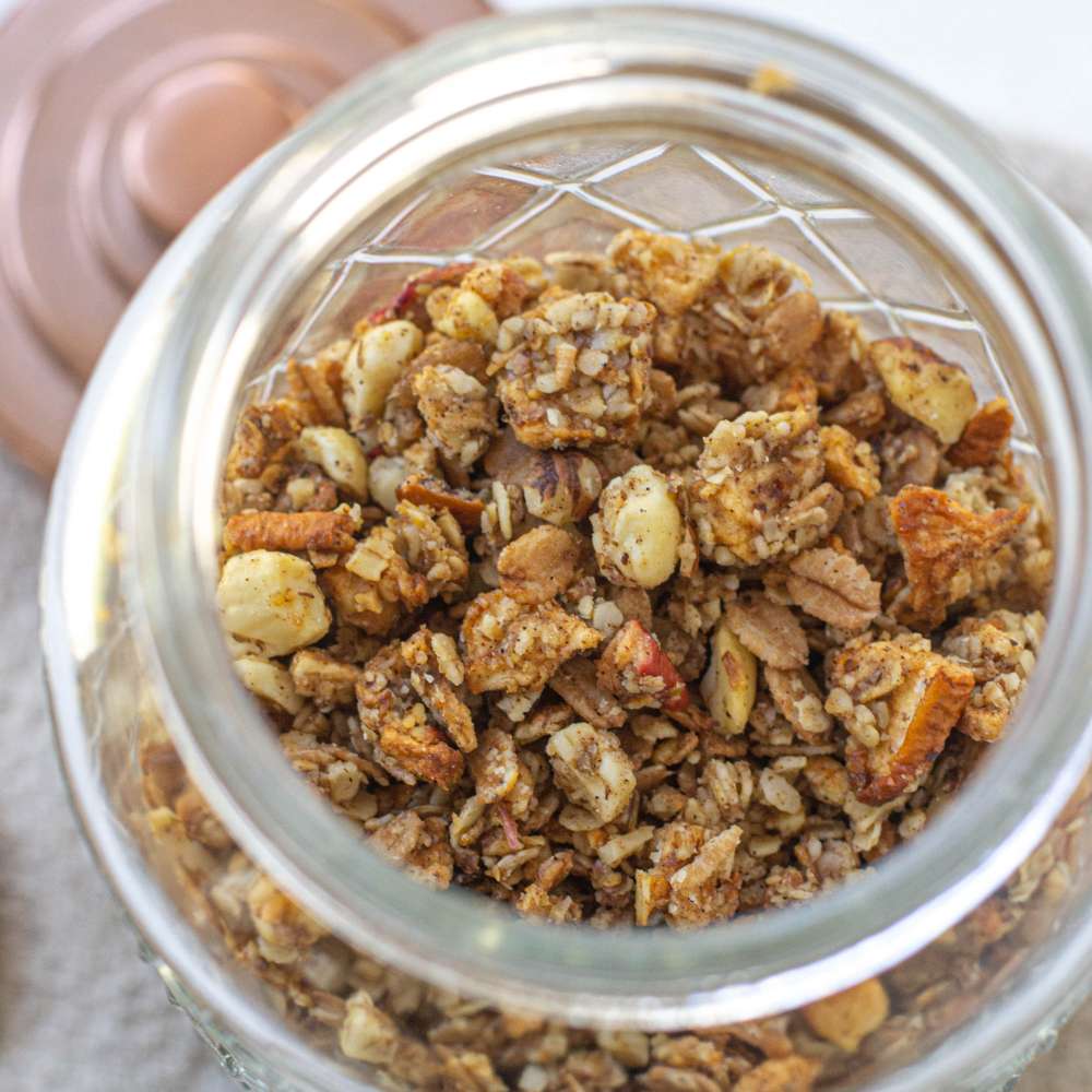 Apfel Zimt Granola herbstlich