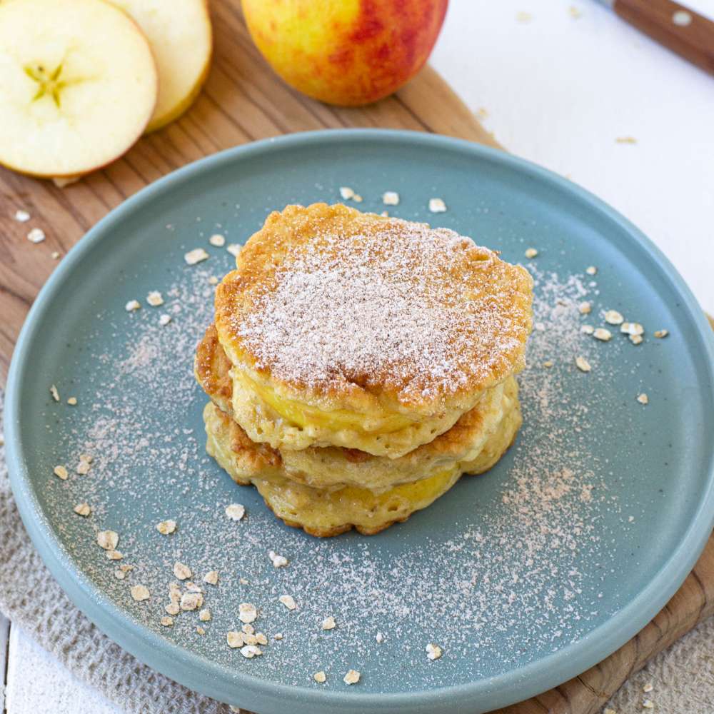 Apfel im Schlafrock zuckerfrei mit Haferflocken