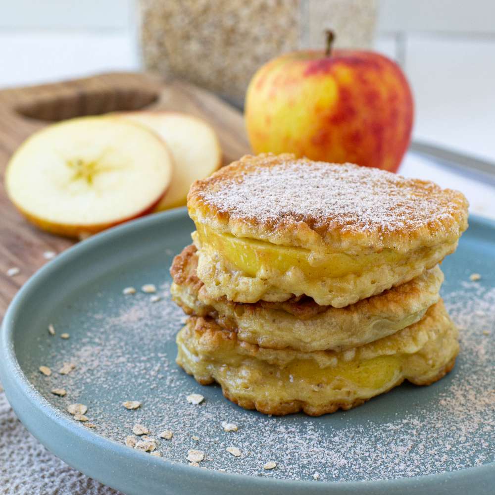 Apfel im Schlafrock zuckerfrei mit Haferflocken