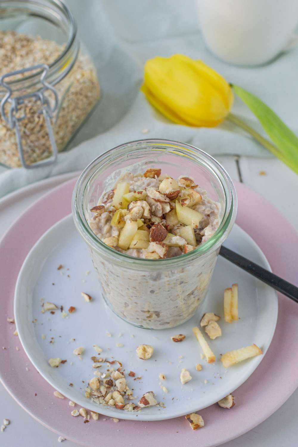 Birchermüsli glutenfrei zuckerfrei eiweißreich