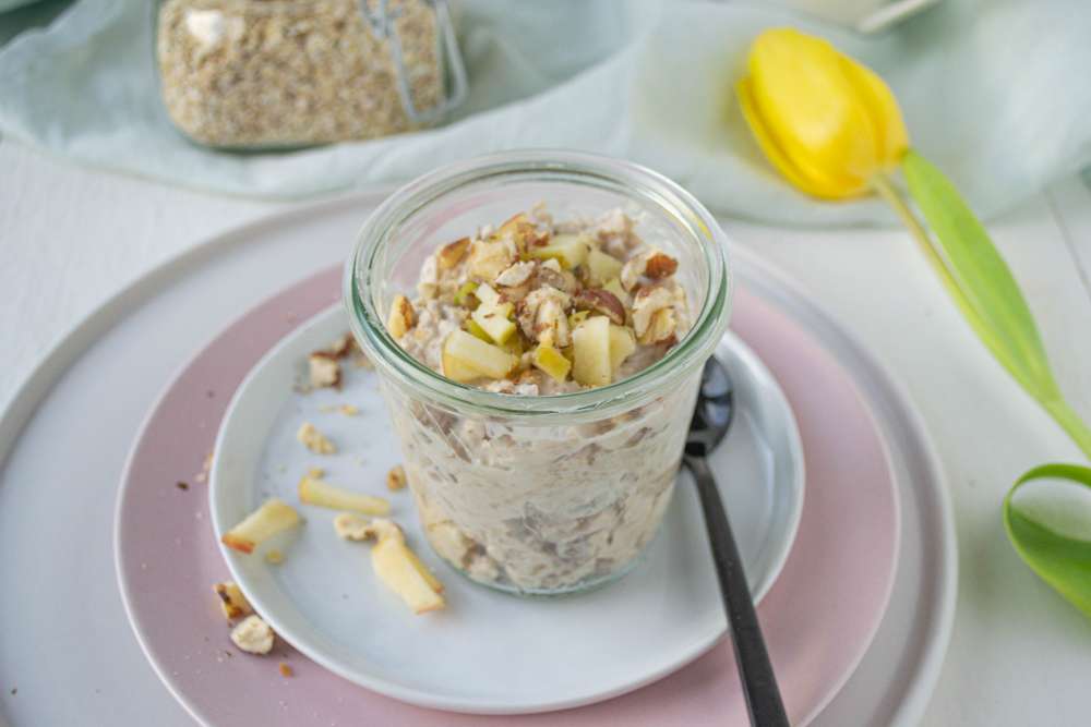 Birchermüsli - besonders eiweiß- und ballaststoffreich (glutenfrei & zuckerfrei)