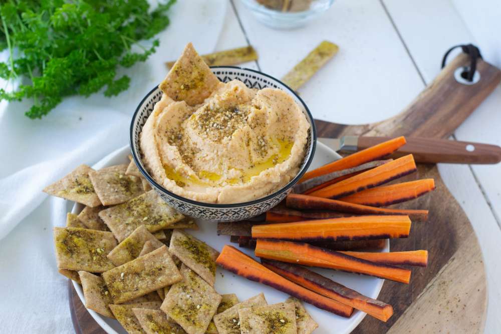 Hummus aus weißen Bohnen