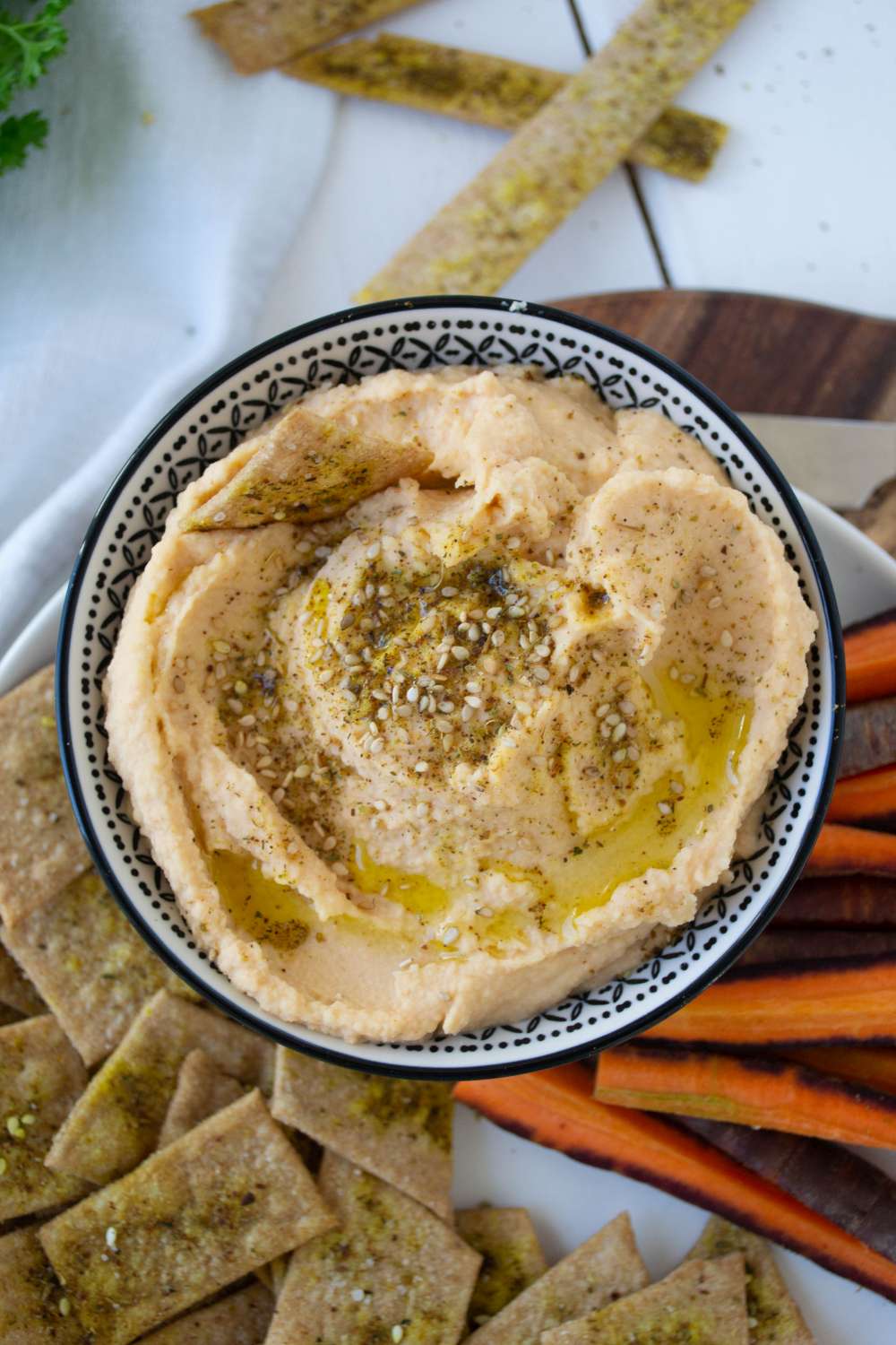 weiße Bohnen Hummus vegan