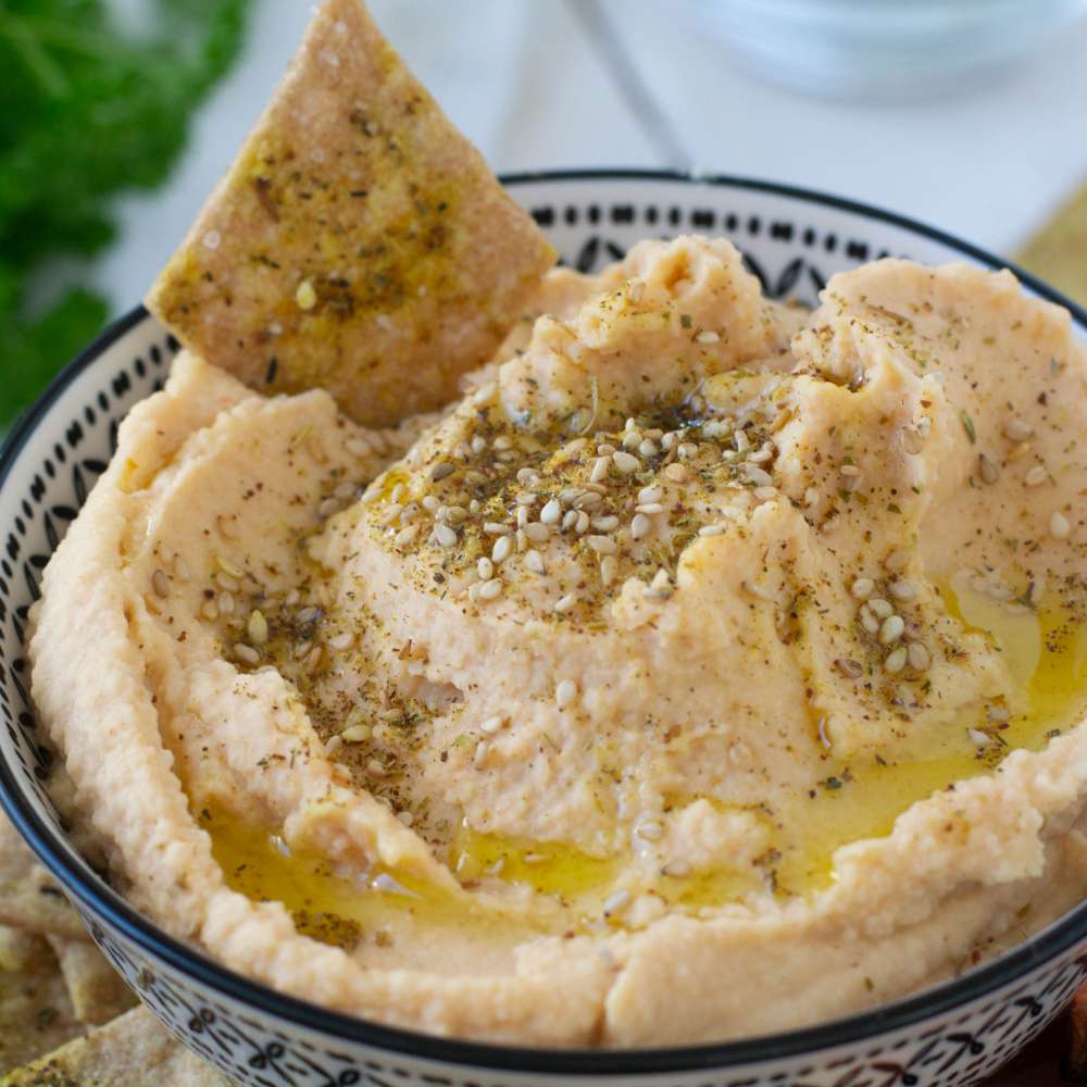 weiße Bohnen Hummus vegan