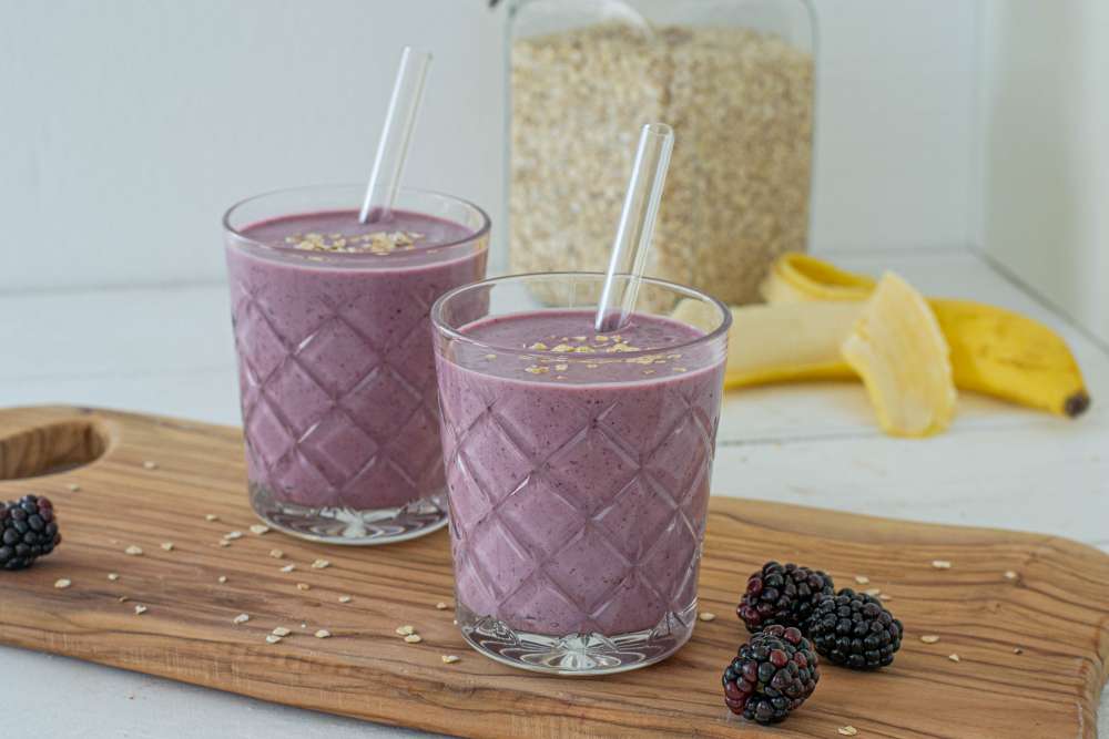 Brombeer Smoothie (high-fibre, ballaststoffreich)