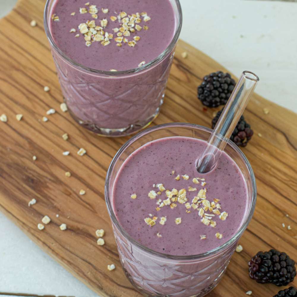 Brombeer Smoothie ballaststoffreich high fibre