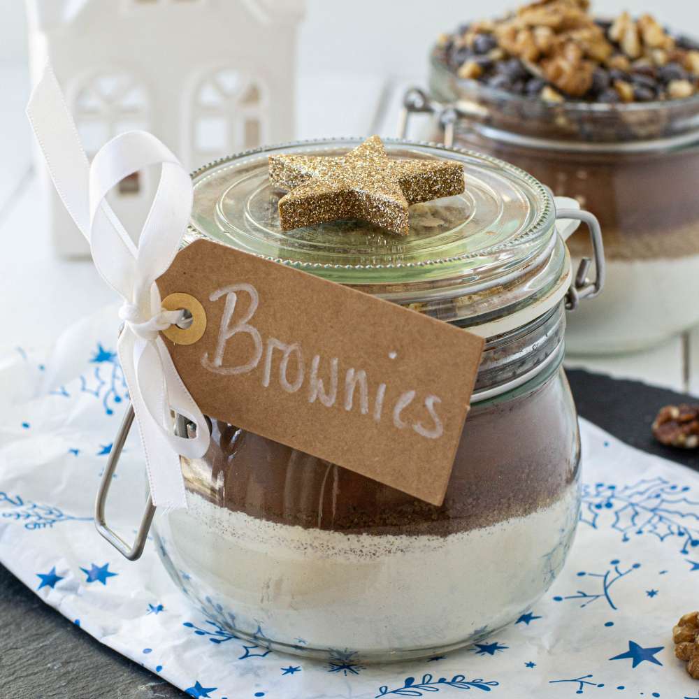 Schokoladen Brownie Backmischung - Geschenk aus der Küche