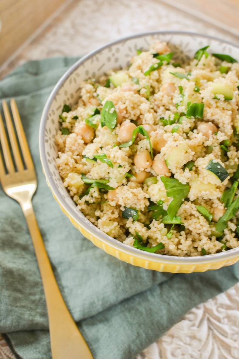 Couscous Kichererbsen Salat clean eating