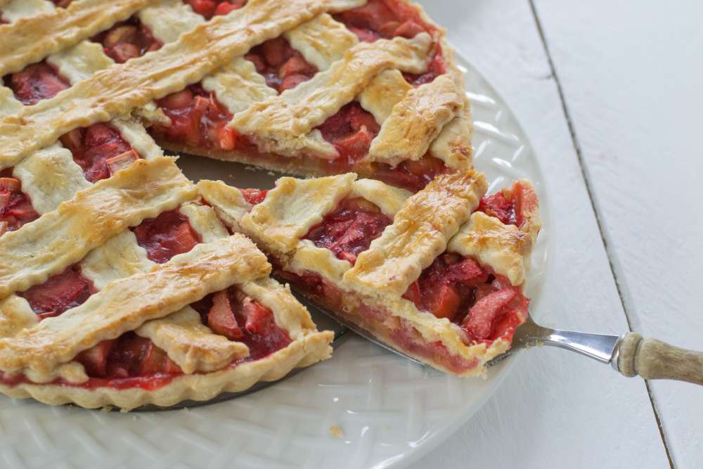 Erdbeer Rhabarber Pie
