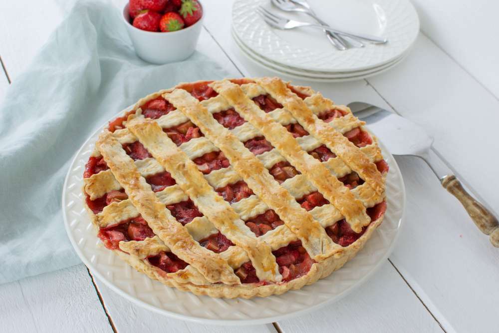 Erdbeer Rhabarber Pie