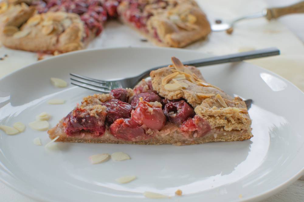 Galette Kirschen kokosblütenzucker