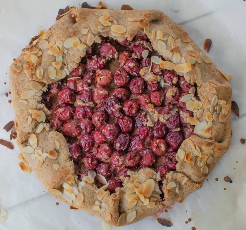 Galette Kirschen kokosblütenzucker