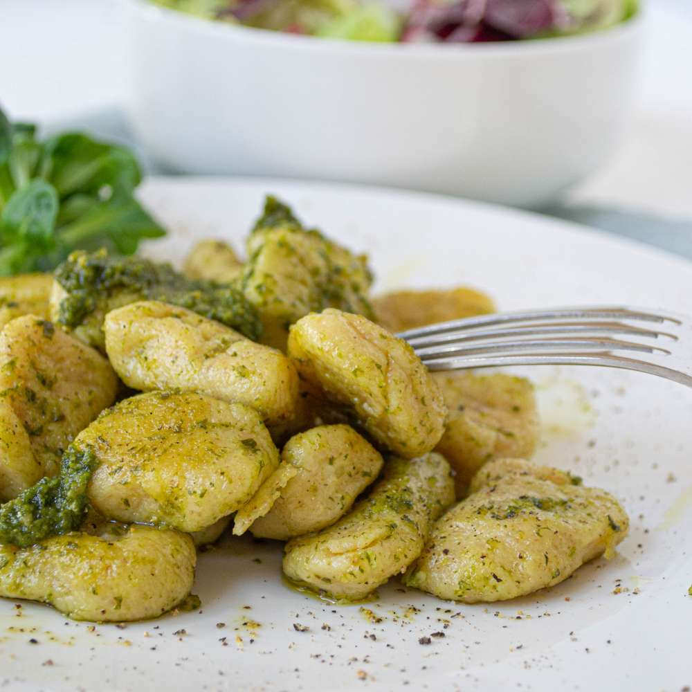 Kartoffel Gnocchi mit Pesto