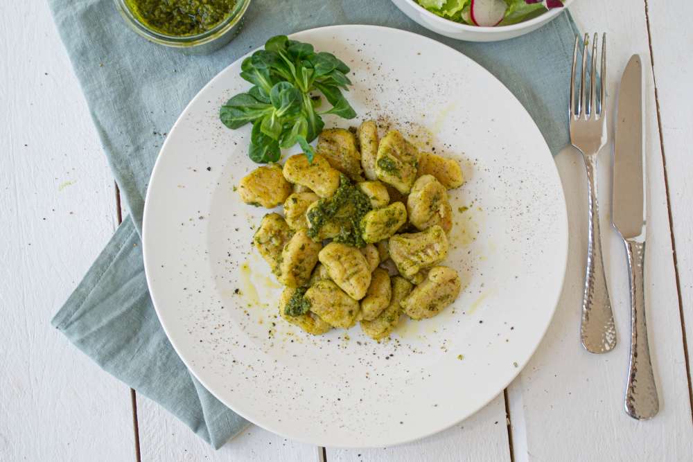 Kartoffel Gnocchi mit Bärlauchpesto