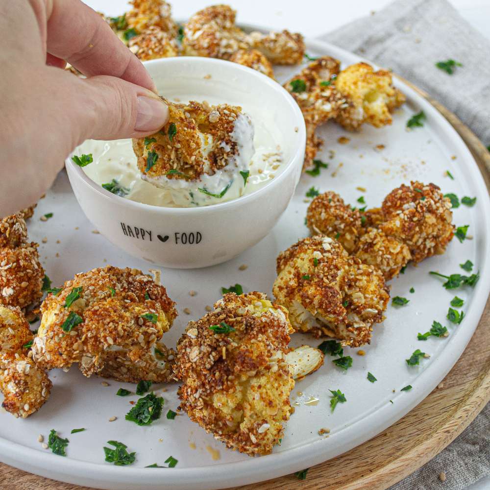 Blumenkohl Wings aus dem Backofen - vegetarisch, einfach & lecker