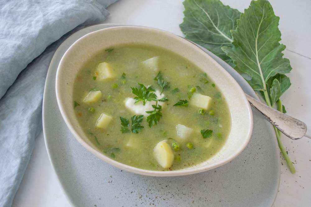 Kohlrabi Kartoffel Erbsen Eintopf