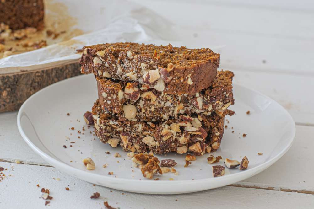 Kürbiskuchen mit Nüssen herrlich schokoladig (GF)