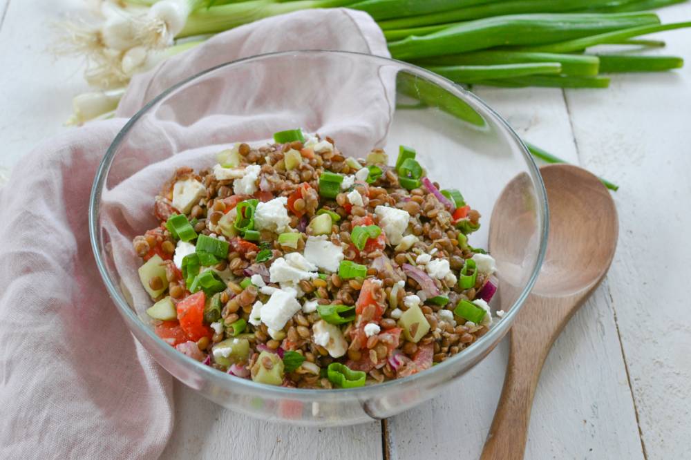 Sommerlicher Linsensalat
