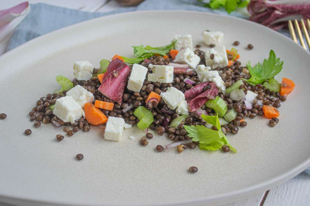 Linsensalat mit Feta - dein Immunbooster