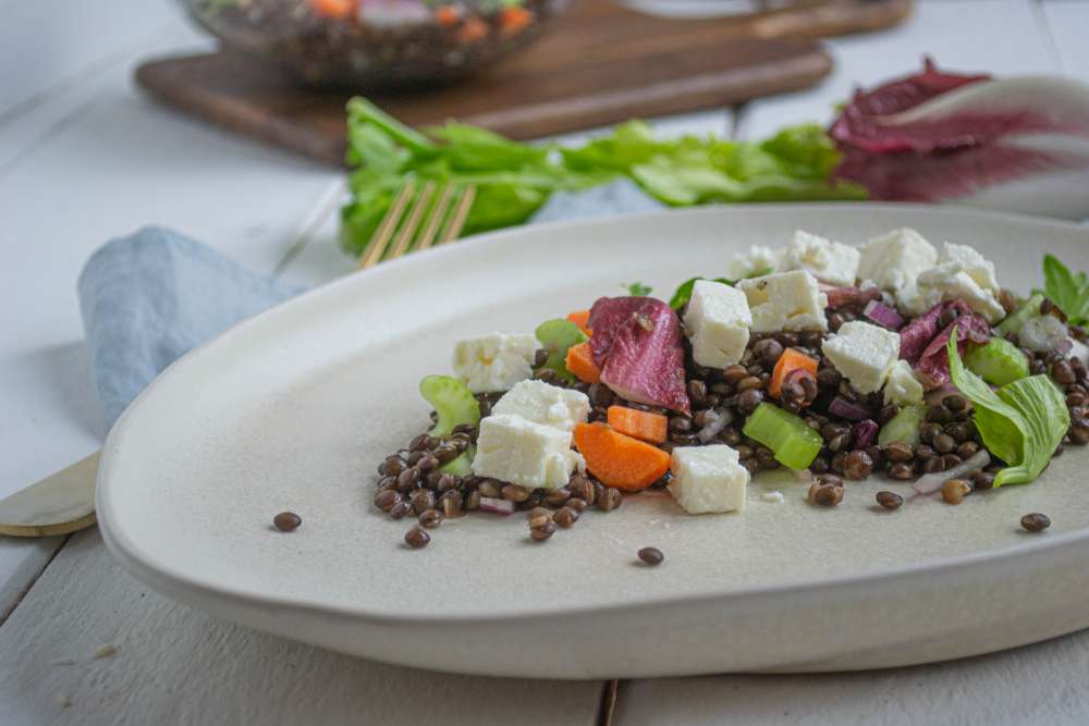 Linsensalat mit Feta - dein Immunbooster