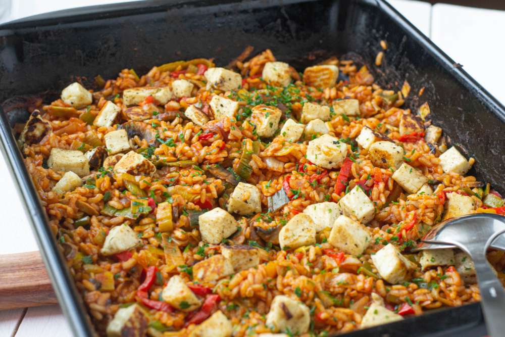 Ofenrisotto mit Gemüse - super cremig und einfach (vegetarisch)