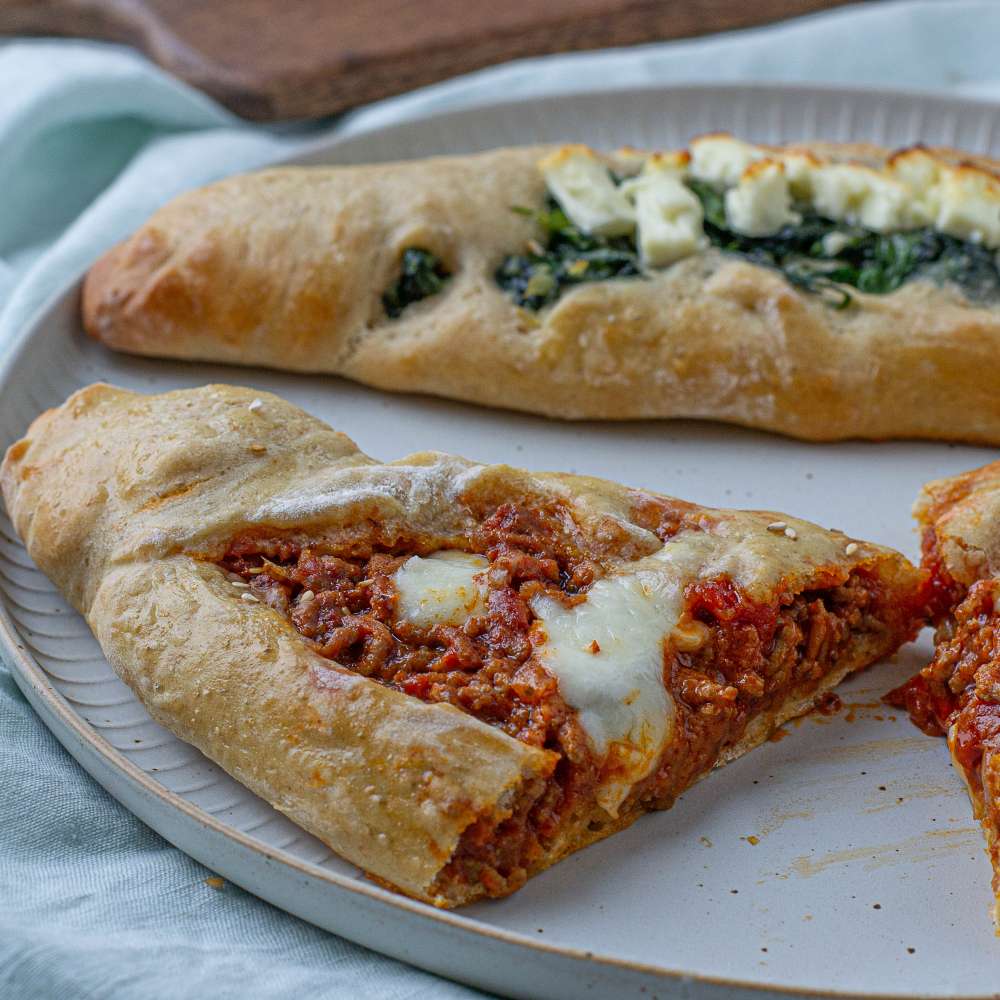 Pide - vegetarisch mit Spinat oder klassisch mit Hackfleisch