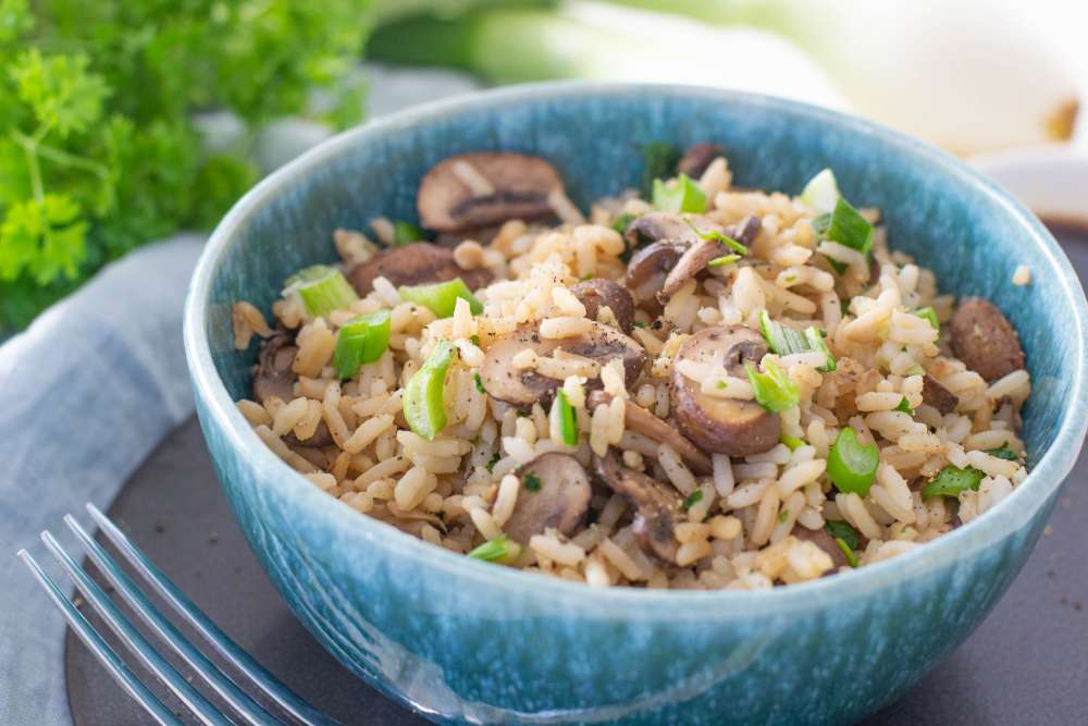 Pilz Reis Pfanne - schnell und einfach