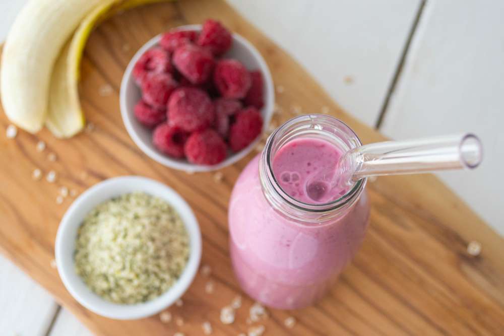 Pink Smoothie mit Roten Rüben und Beeren
