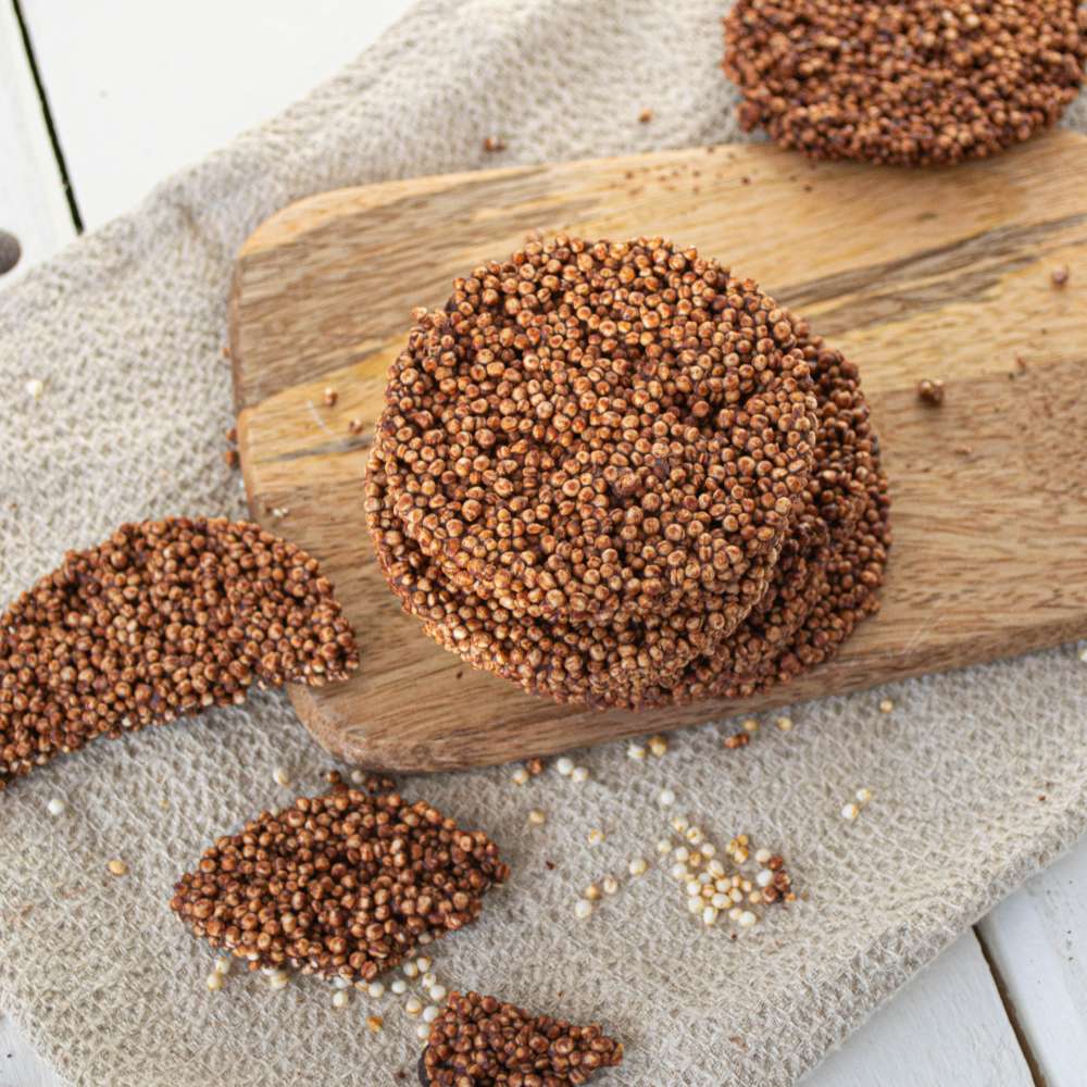 Quinoa Schokoladen Waffeln gepuffter Quinoa gesund