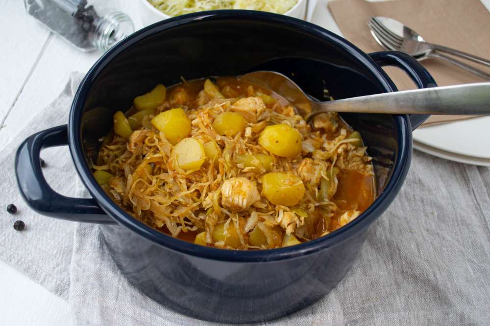 Sauerkraut Kartoffel Topf
