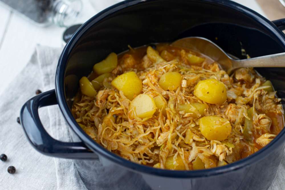 Sauerkraut Kartoffel Topf
