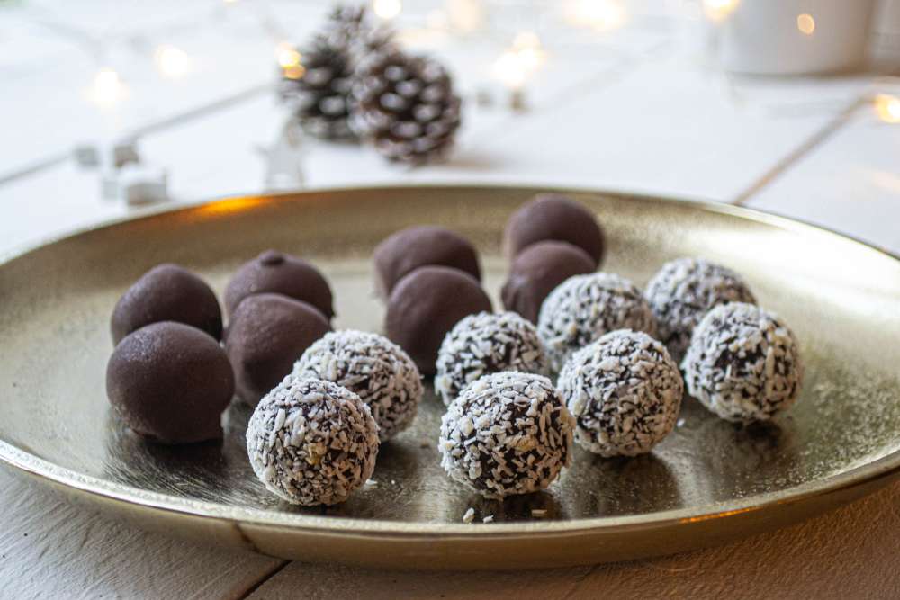 Schoko - Brownie - Pralinen (zuckerfreie Rumkugeln)