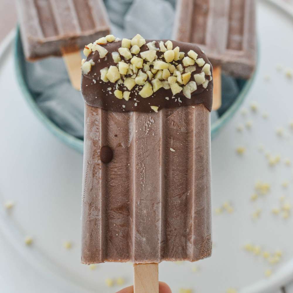 Schokoladen Kokos Eislutscher zuckerfrei