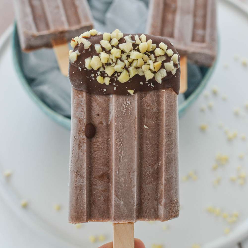 Schokoladen Kokos Eislutscher zuckerfrei