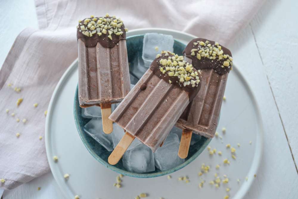 Schokoladen Kokos Eis (zuckerfrei)
