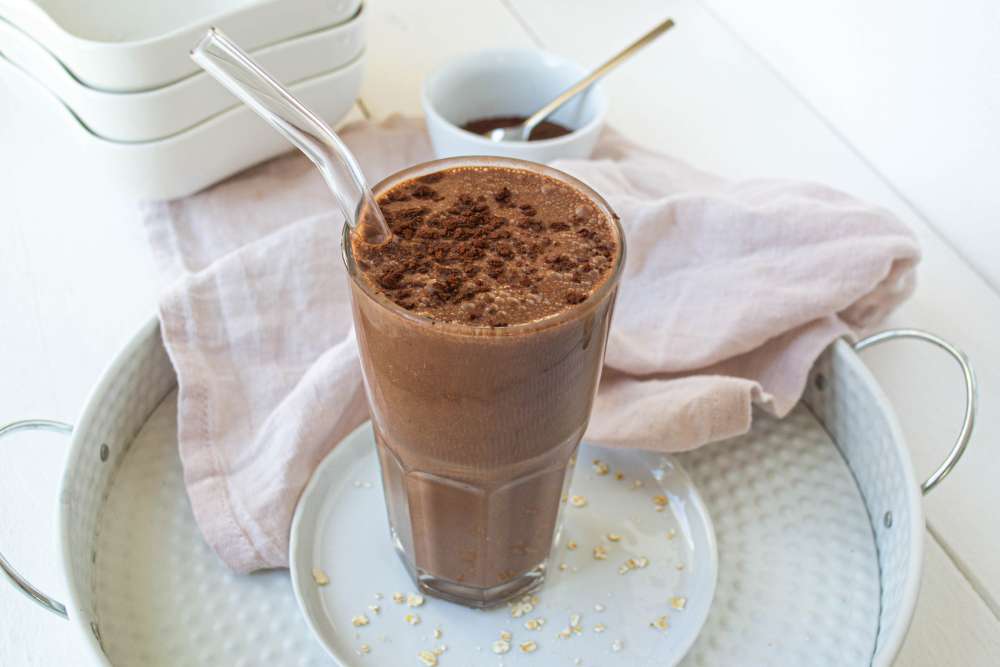 Schokoladen Milchshake - zuckerfrei, vegan und gesund