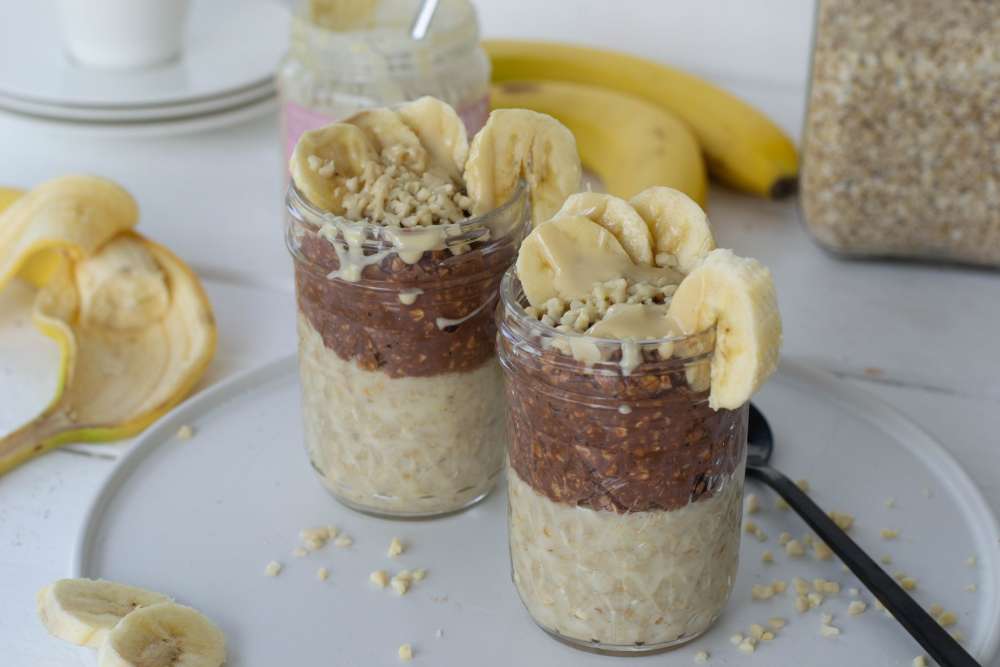 Schokoladen Bananen Porridge