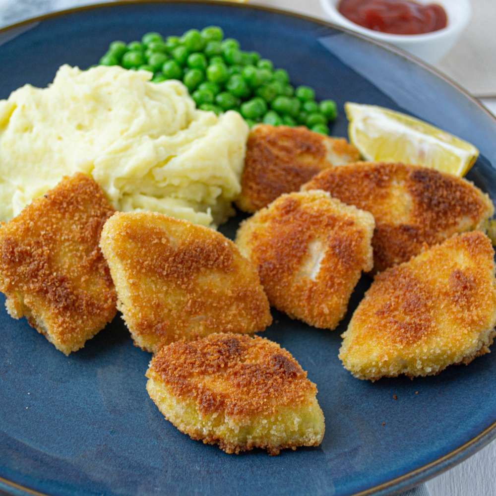 Sellerie Nuggets - knusprige vegetarische Gemüse Nuggets