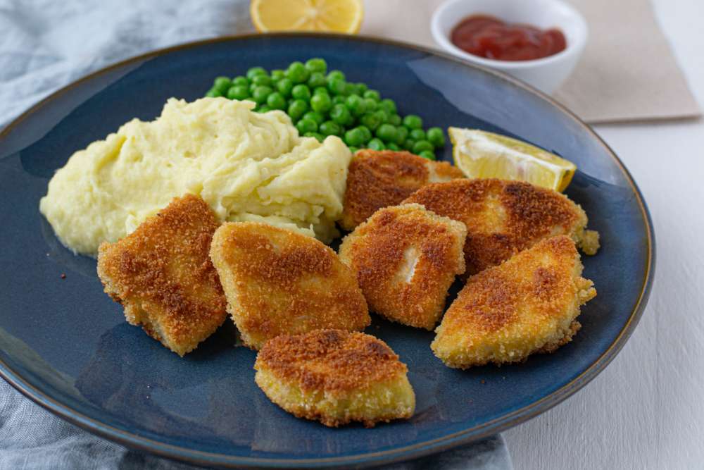 Sellerie Nuggets - knusprige vegetarische Gemüse Nuggets