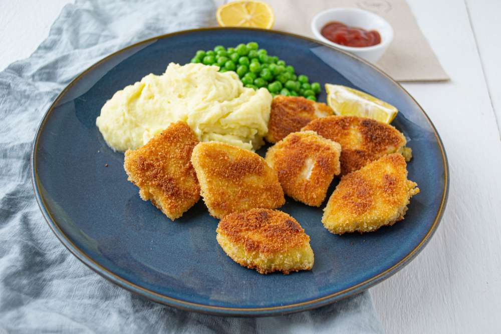 Sellerie Nuggets - knusprige vegetarische Gemüse Nuggets