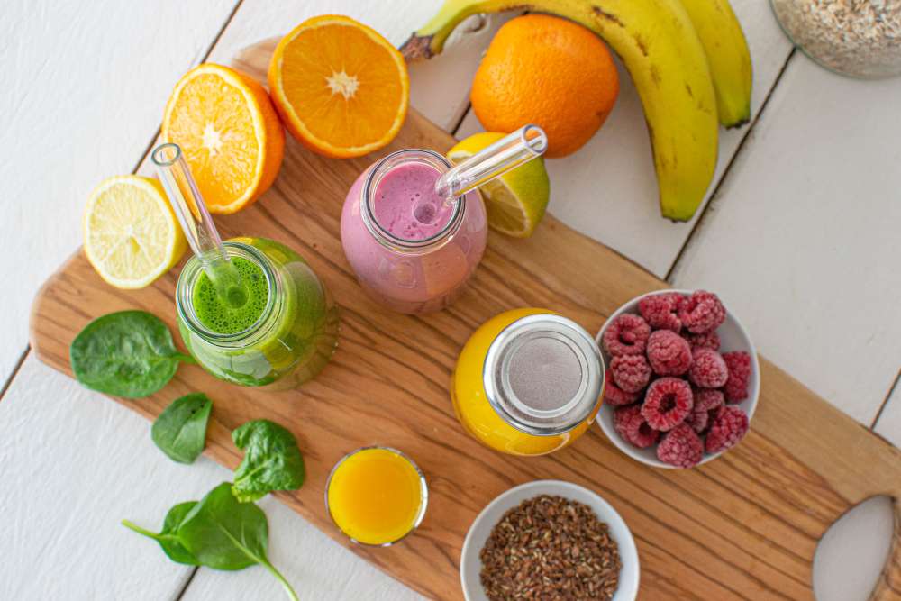 Pink Smoothie mit Roten Rüben und Beeren