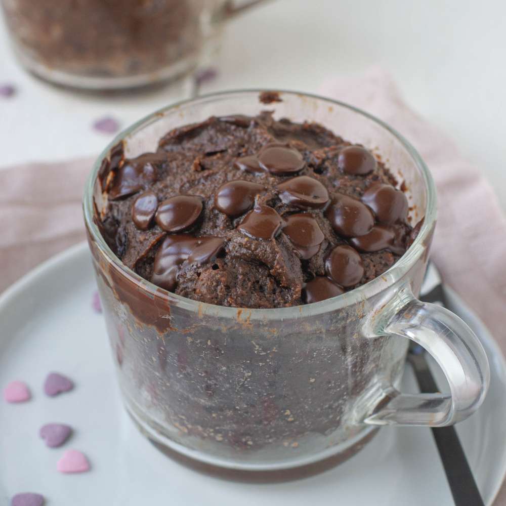 Schokoladen Tassen Kuchen zuckerfrei glutenfrei einfach schnell