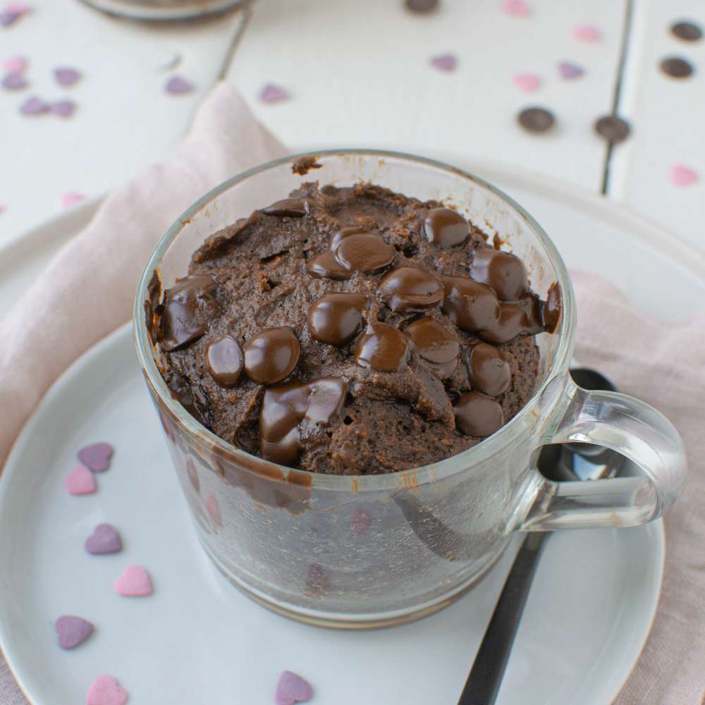 Schokoladen Tassen Kuchen zuckerfrei glutenfrei einfach schnell