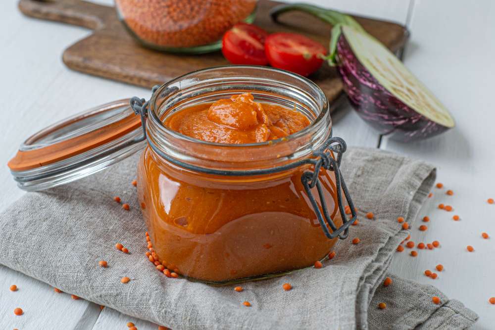 Gemüse Tomatensauce (Pastasauce für Kinder) - mit Aubergine und Linsen