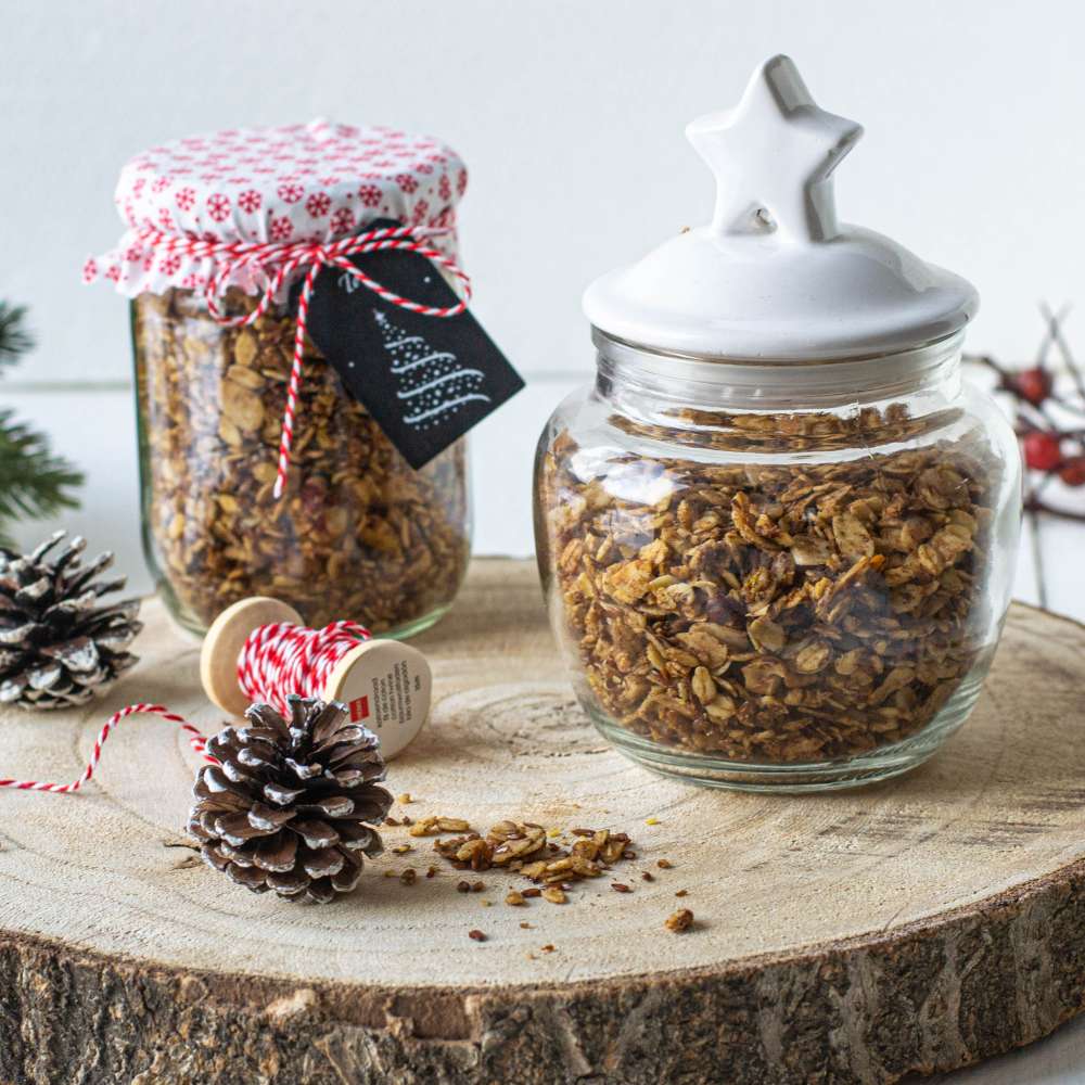 weihnachts granola zimt orange