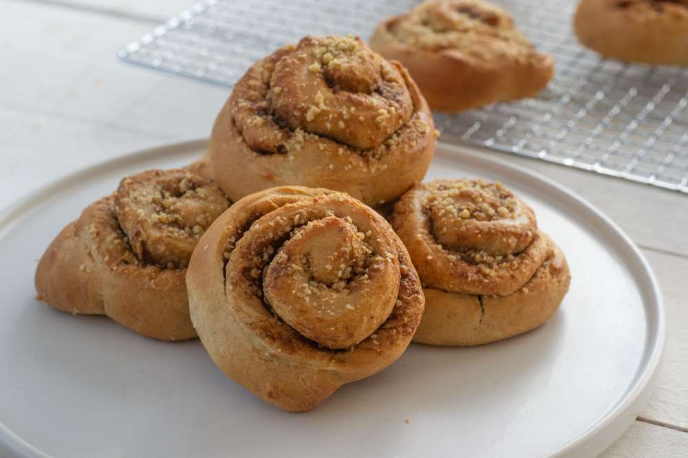 Zimtschnecken flaumig & zuckerreduziert